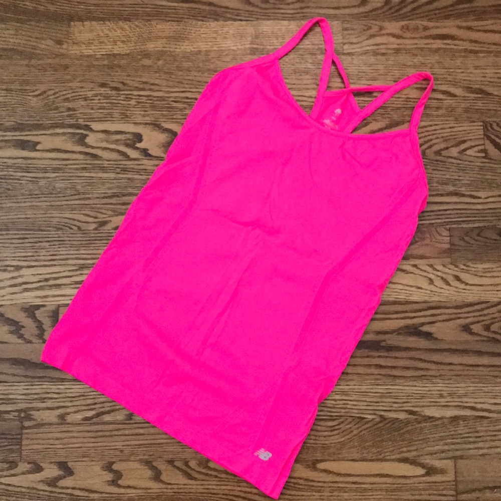 Bright pink workout tank